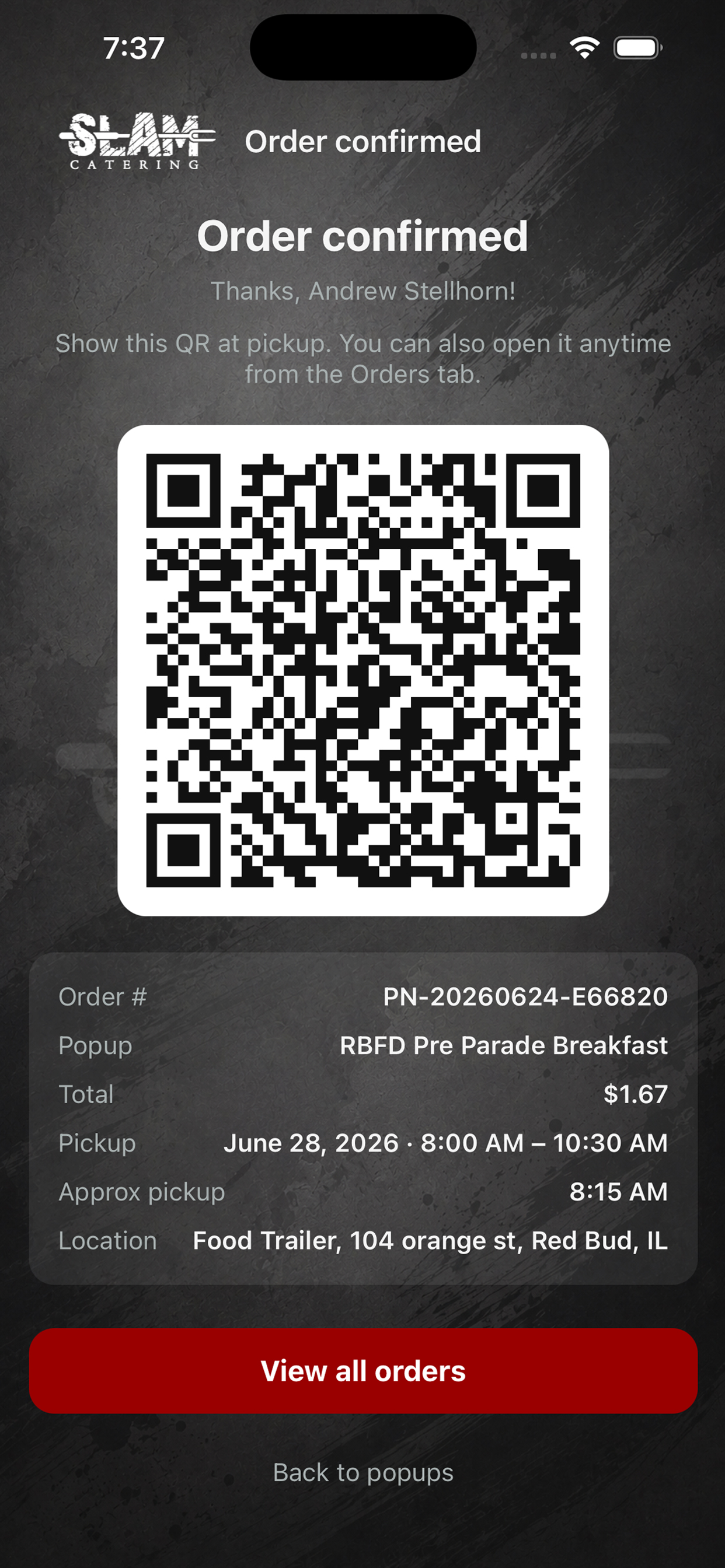 Order Confirmation